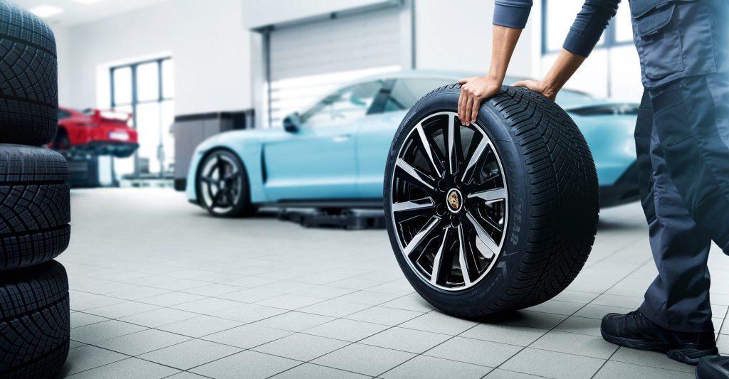 Porsche Tires. Photo: Porsche.